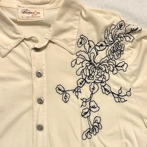 Lot of 4 Men's Dress Shirts- Large- Tori Richard, Faconnable,  Zegna, Gypsy 05